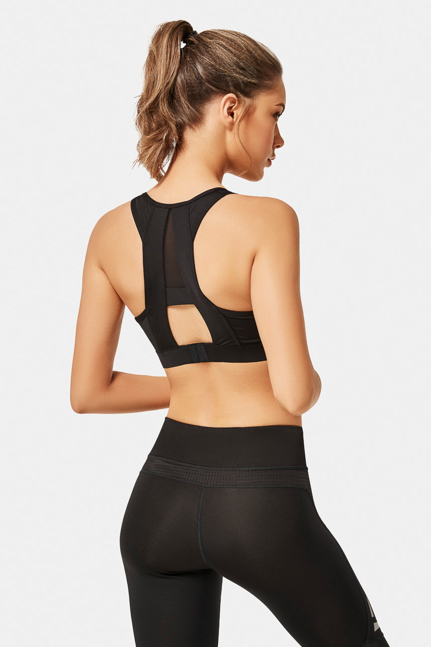 Sport-BH Hibiscus First Class Black - Yvette Sports