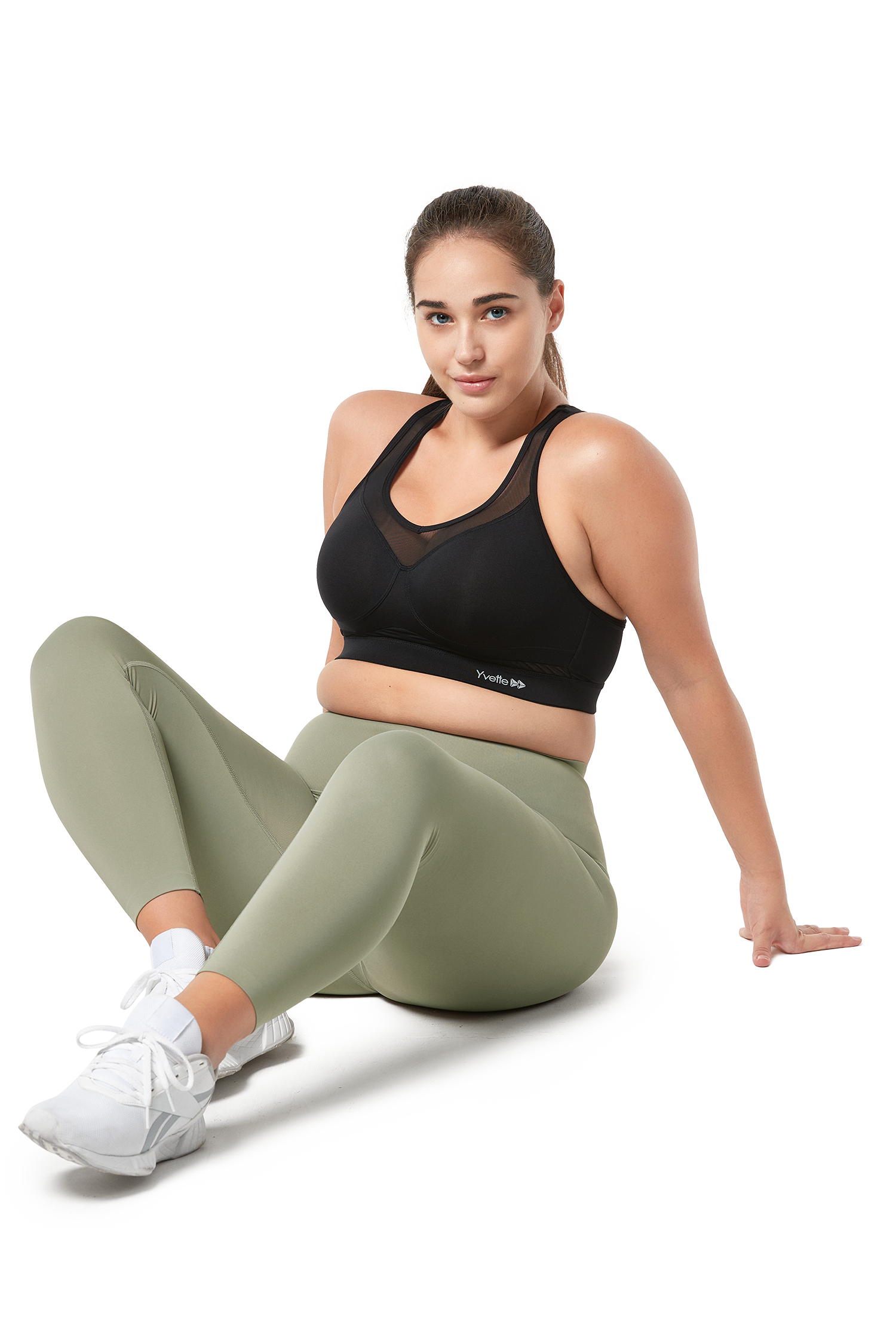 Sport-BH Hibiscus First Class Black - Yvette Sports