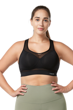 Sport-BH Hibiscus First Class Black - Yvette Sports