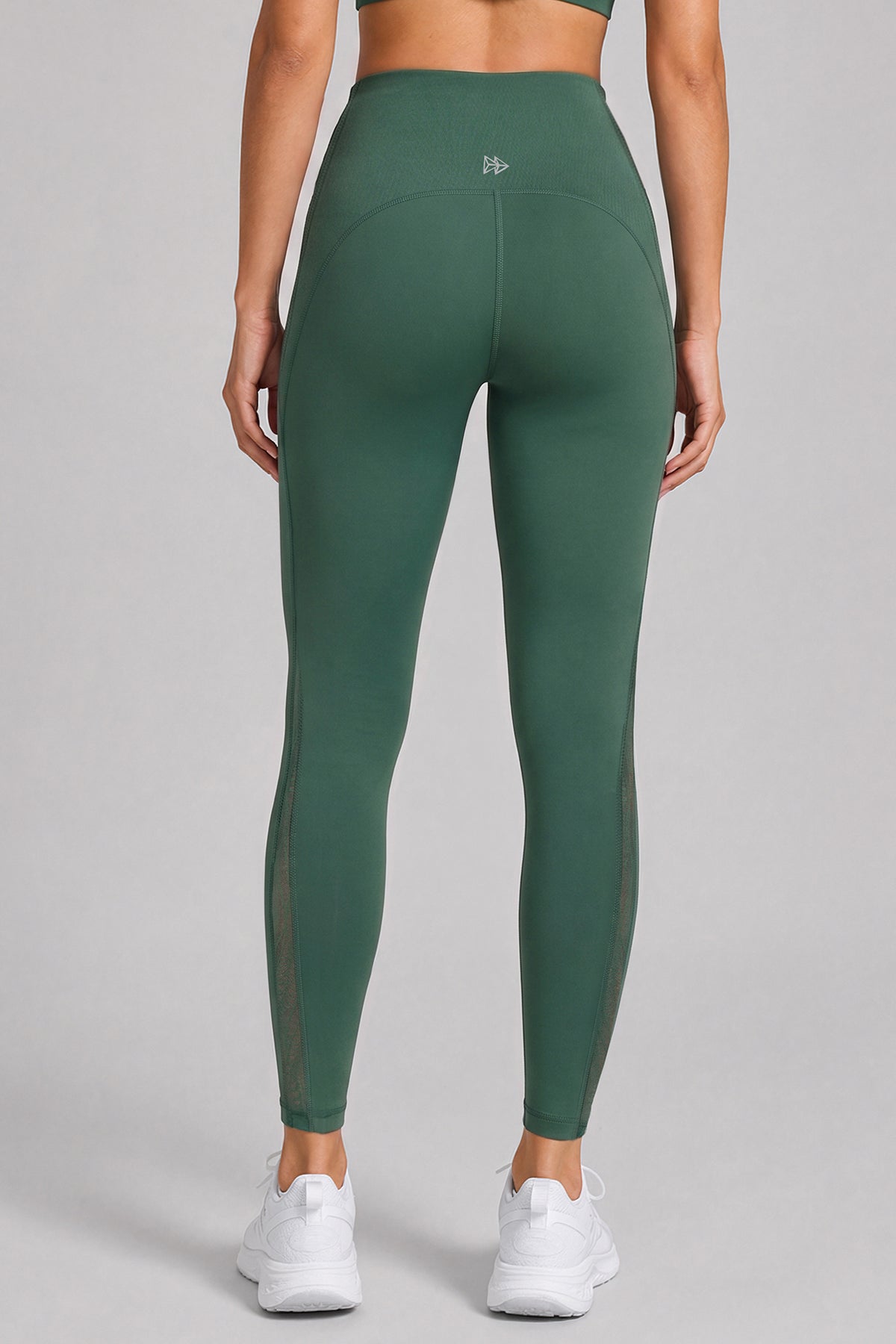 Dunkelgrüne Yogaleggings