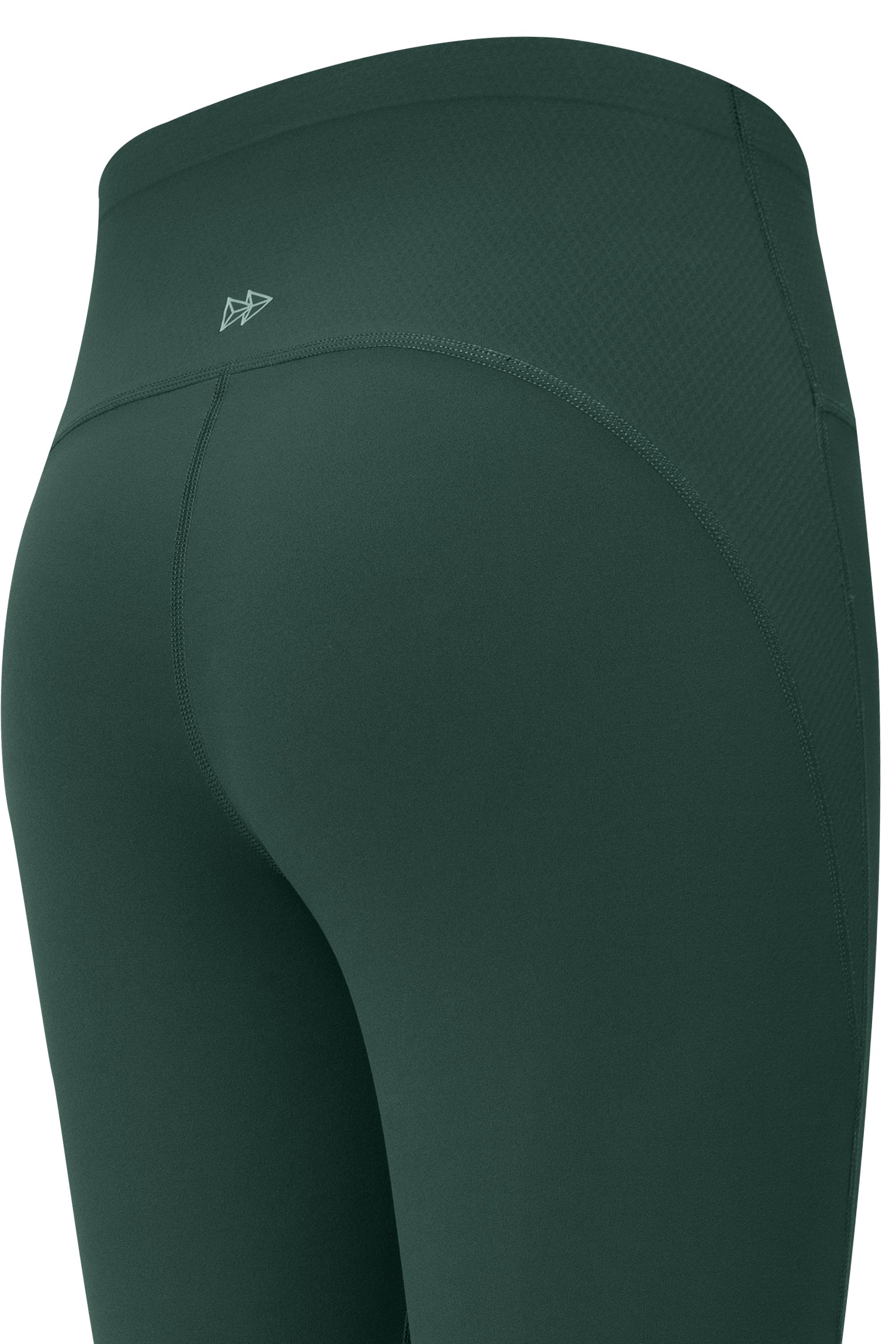 Dunkelgrüne Yogaleggings