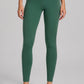 Dunkelgrüne Yogaleggings
