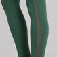 Dunkelgrüne Yogaleggings