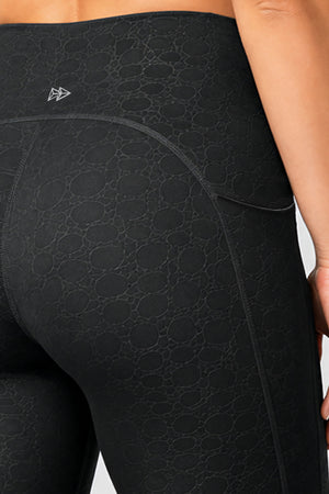 Schwarze Plussize Sportleggings