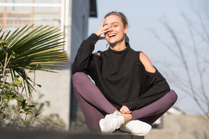 Yoga Leggings Charly Purple - Yvette Sports