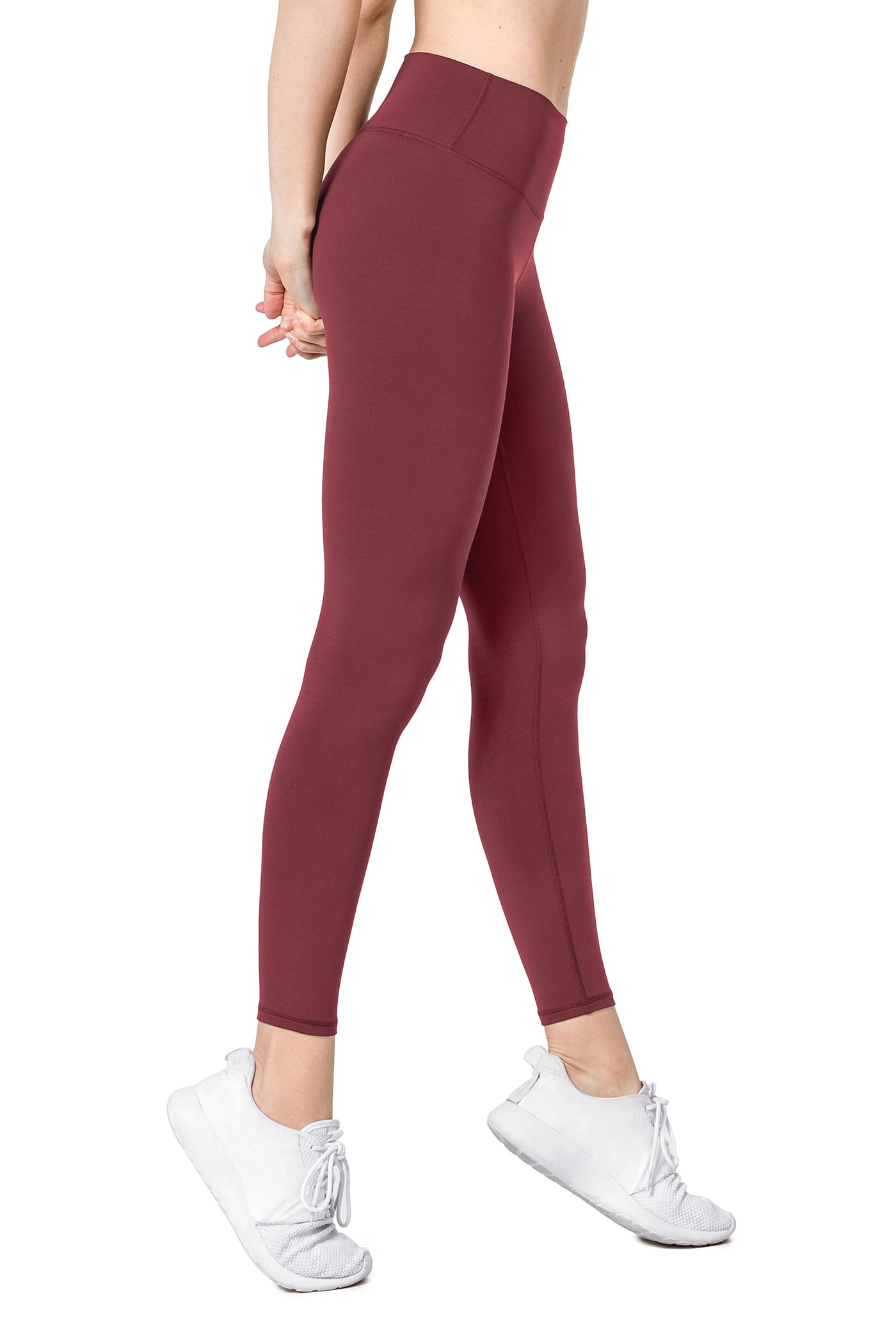 Yoga Leggings Charly Wine Red - Yvette Sports