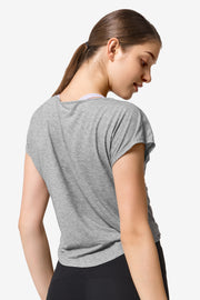 T-Shirt Jonda Light Grey Melange - Yvette Sports