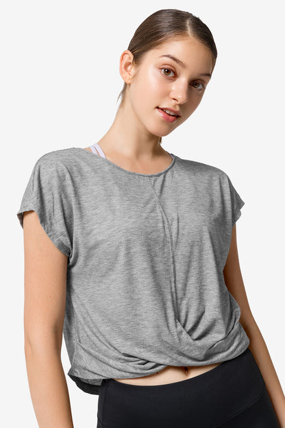 T-Shirt Jonda Light Grey Melange - Yvette Sports