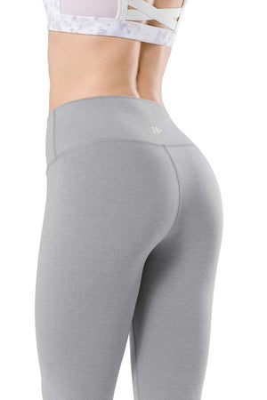 Yoga Leggings Charly Melange Grey - Yvette Sports