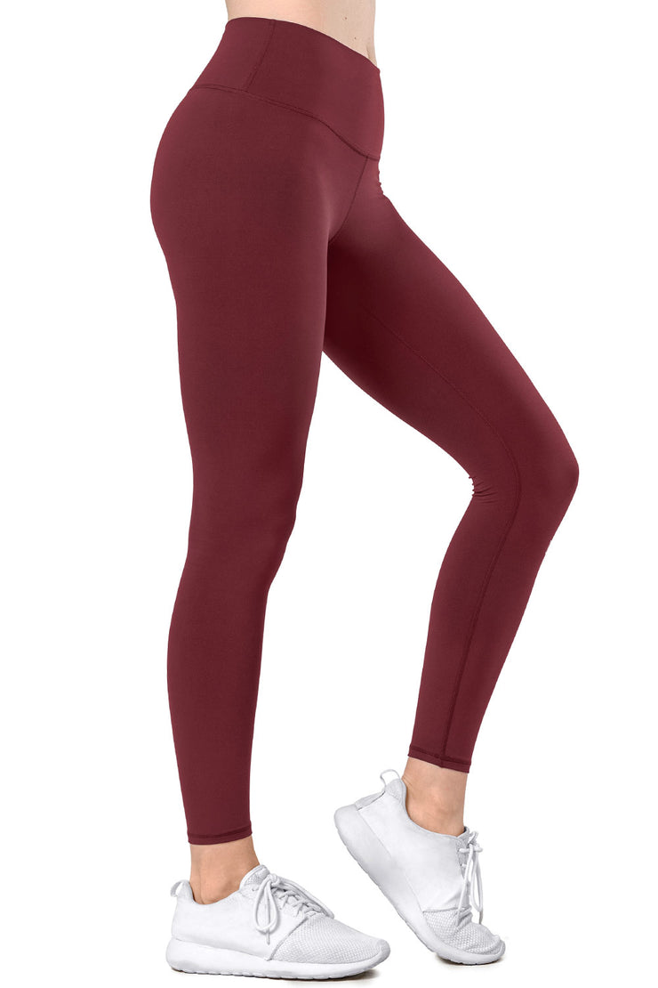 Yoga Leggings Charly Wine Red - Yvette Sports