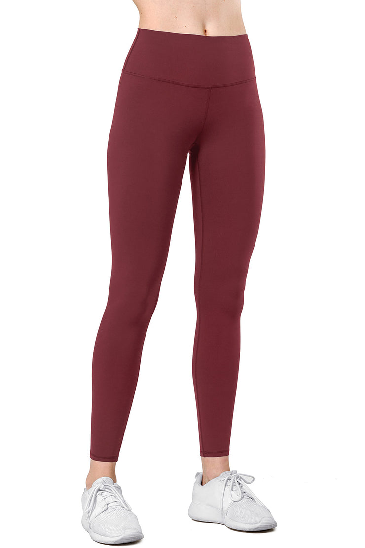 Yoga Leggings Charly Wine Red - Yvette Sports