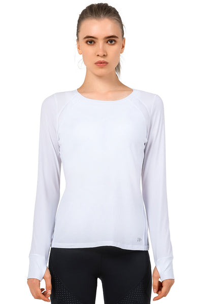 Longsleeve Flight White - Yvette Sports