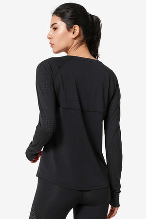 Longsleeve Katy Black - Yvette Sports