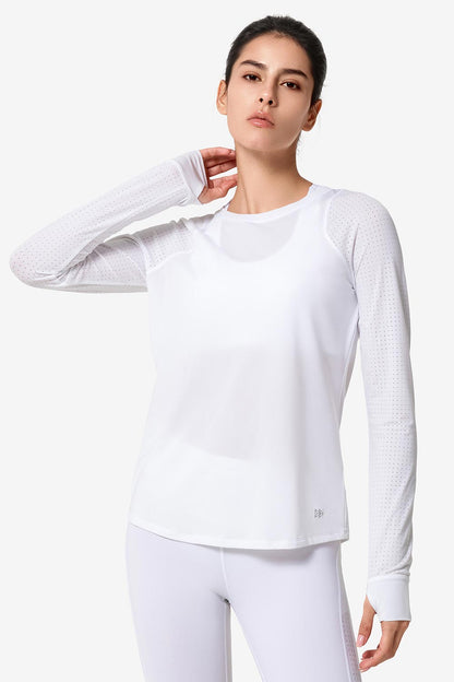 Longsleeve Katy White - Yvette Sports