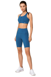 Shorts Dalia Blue - Yvette Sports