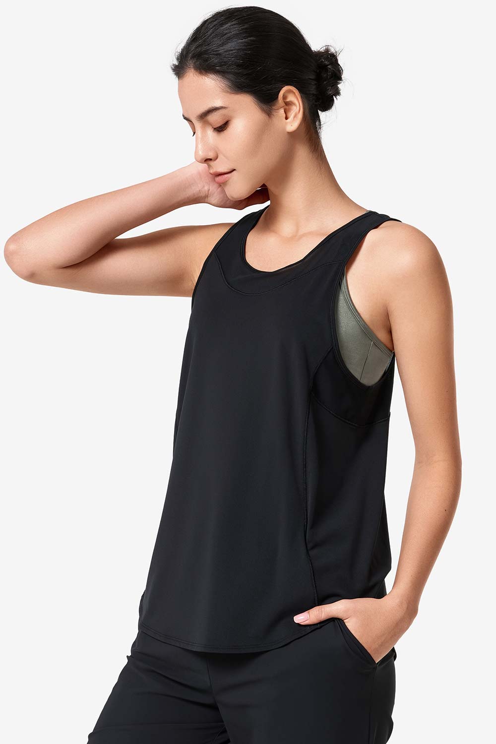 Tank Top Katy Black - Yvette Sports