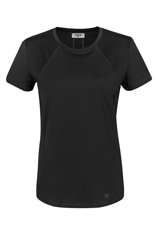 T-Shirt Alice Black - Yvette Sports