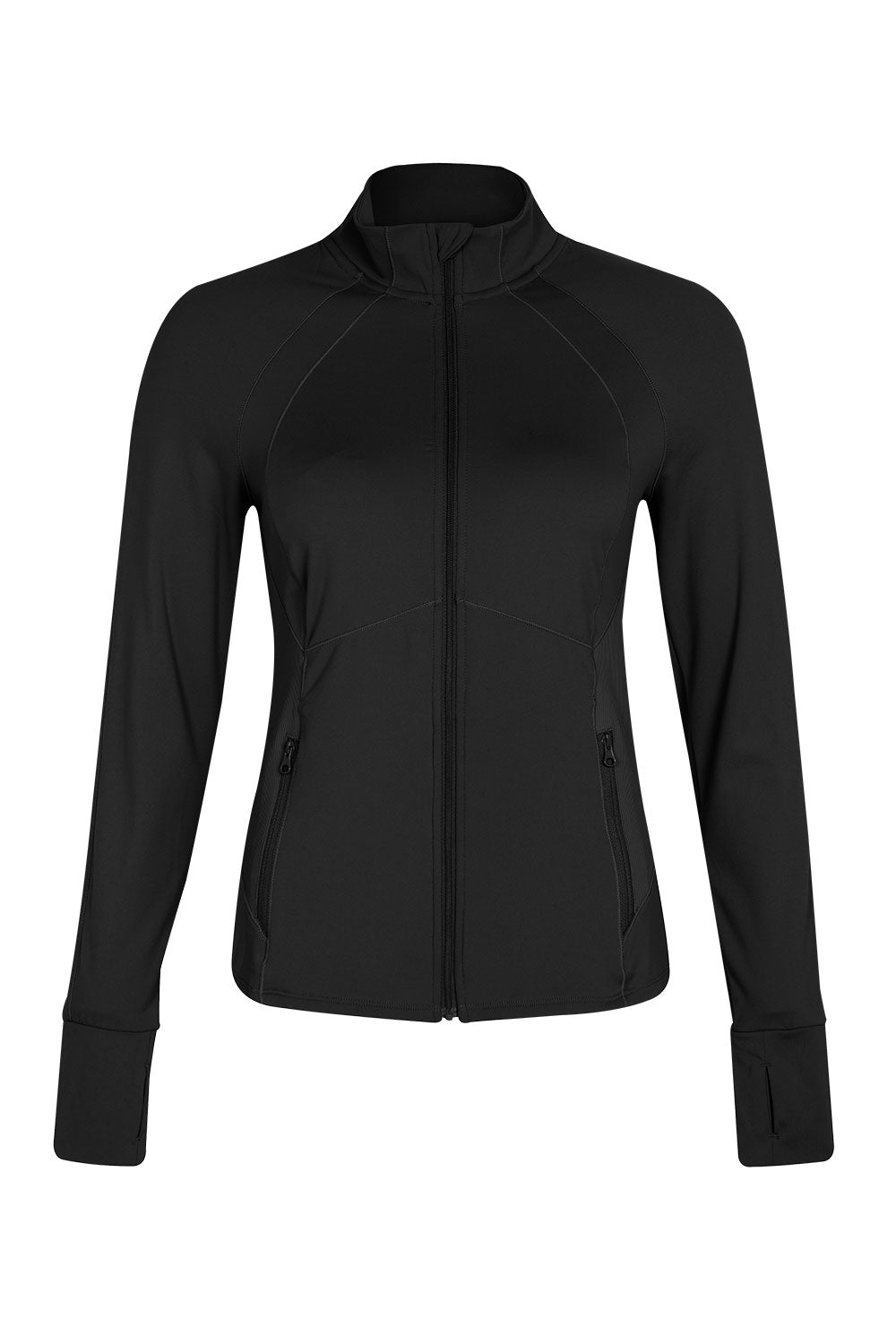 Zip Sweat Posie Black - Yvette Sports