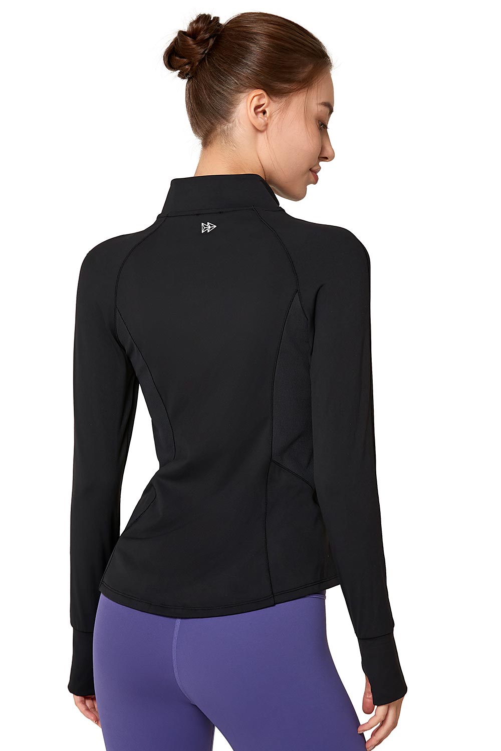 Zip Sweat Posie Black - Yvette Sports