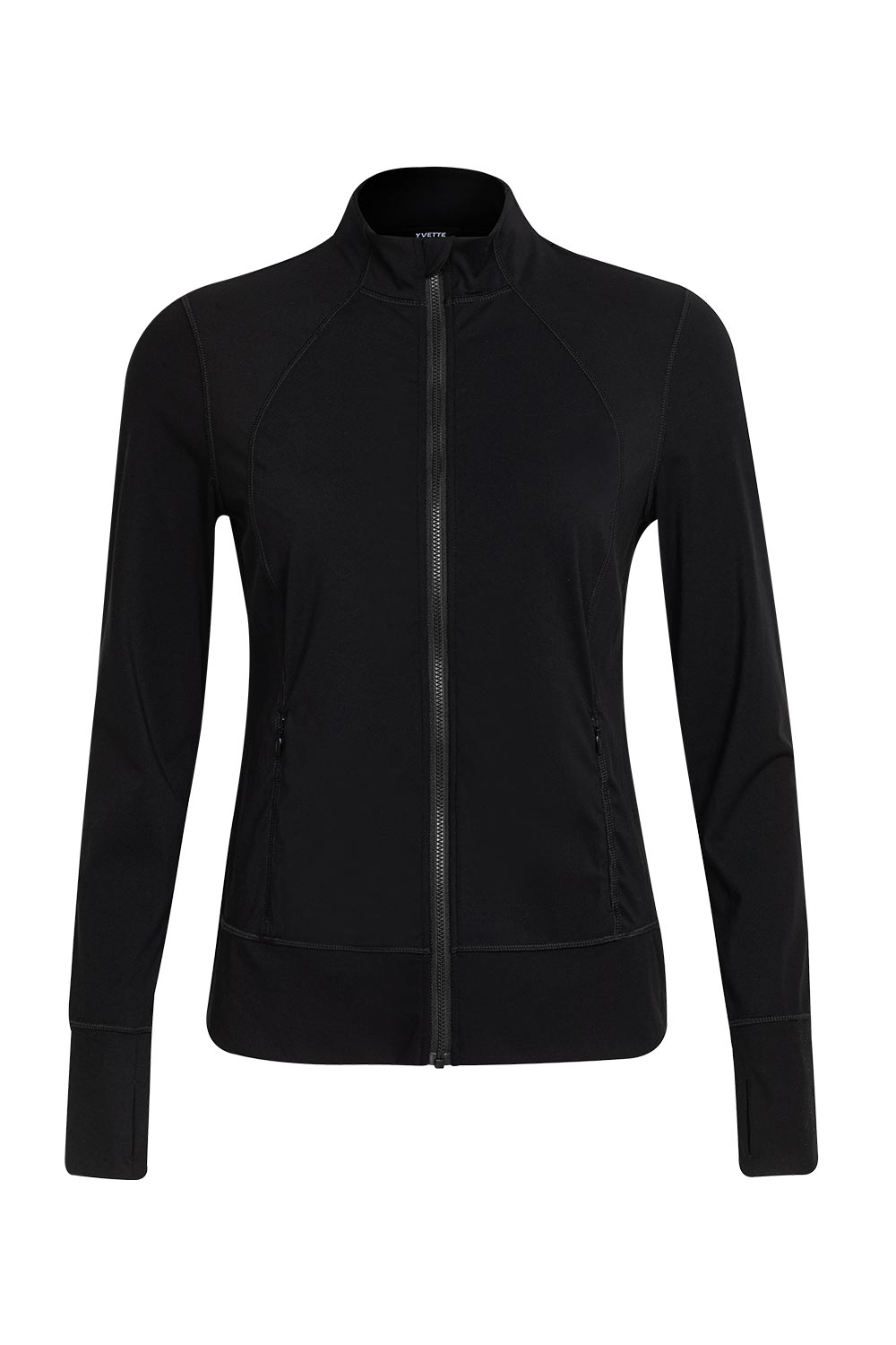 Zip Sweat Romy Black - Yvette Sports