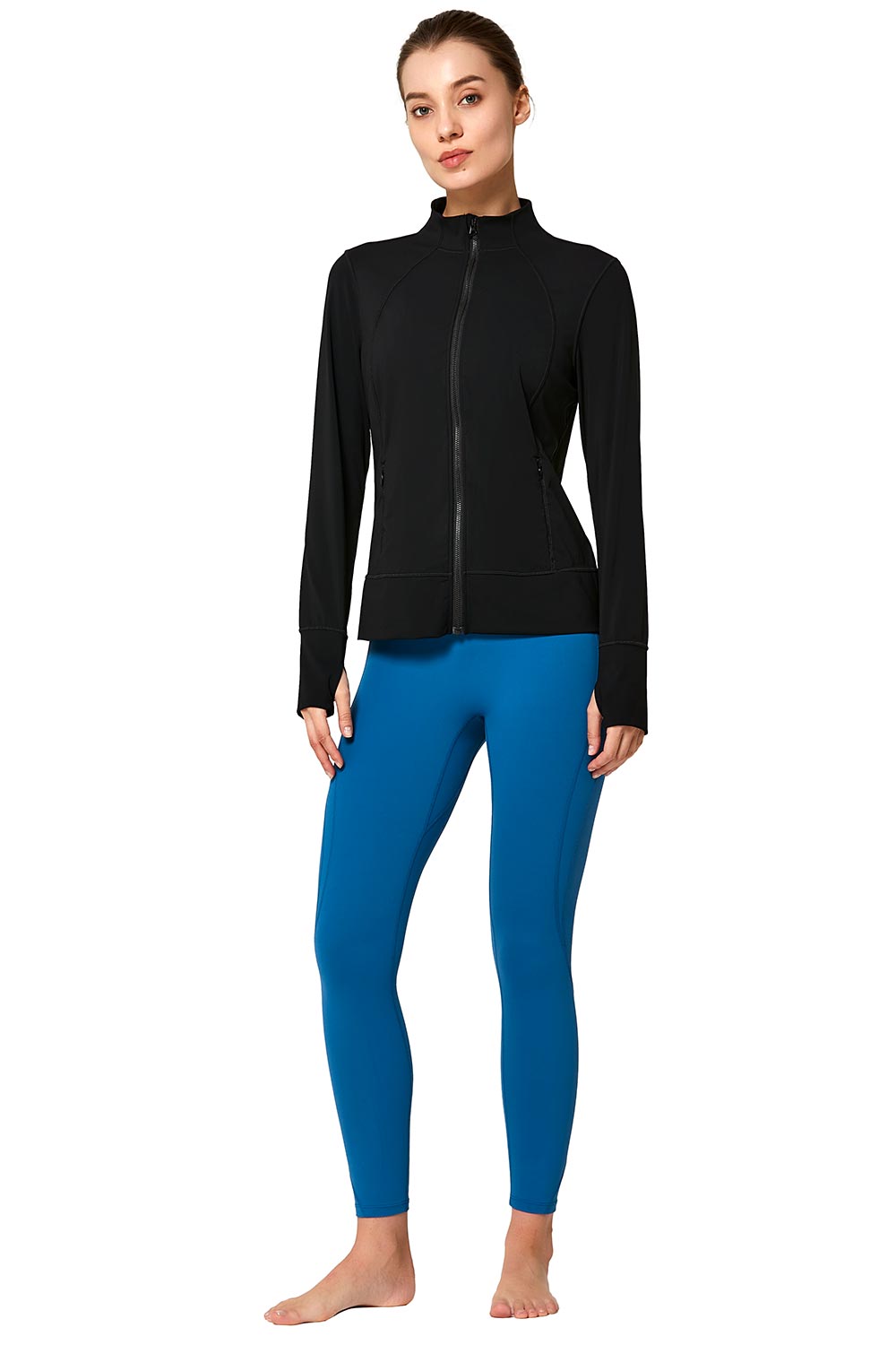 Zip Sweat Romy Black - Yvette Sports