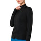 Zip Sweat Romy Black - Yvette Sports
